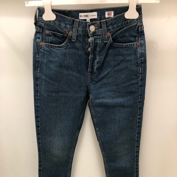 ReDone Hi-Rise Ankle Crop Stretch Jean - Picture 2 of 7